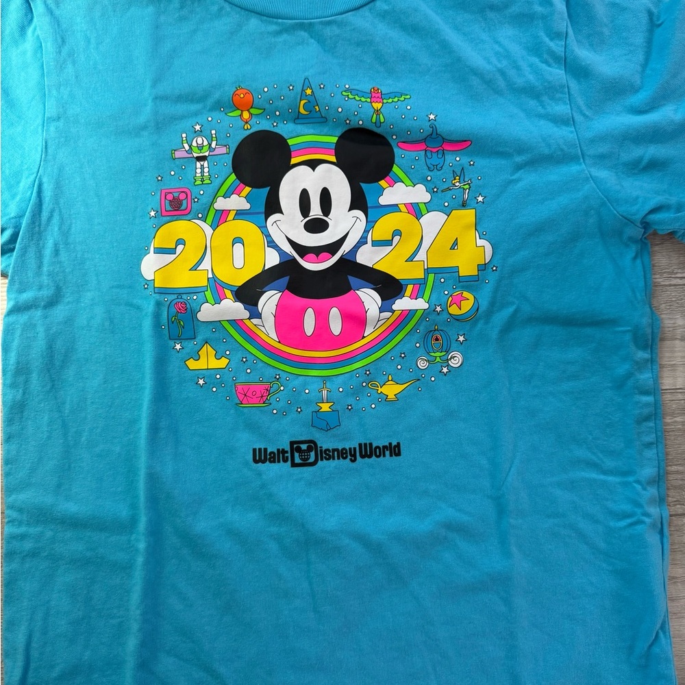 Disney Blue Mickey Mouse 2024 Kids Tee